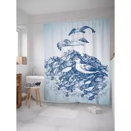 Шторка-занавеска для ванной JOYARTY