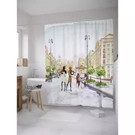 Шторка-занавеска для ванной JOYARTY