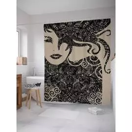 Шторка-занавеска для ванной JOYARTY