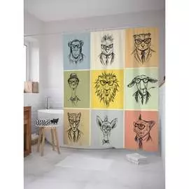 Шторка-занавеска для ванной JOYARTY