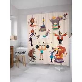 Шторка-занавеска для ванной JOYARTY