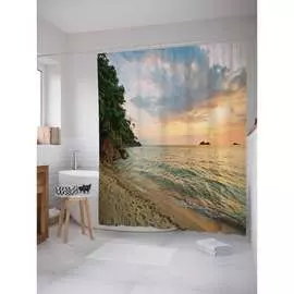 Шторка-занавеска для ванной JOYARTY