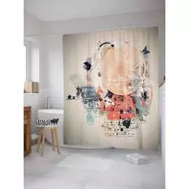 Шторка-занавеска для ванной JOYARTY