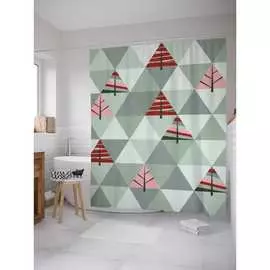 Шторка-занавеска для ванной JOYARTY