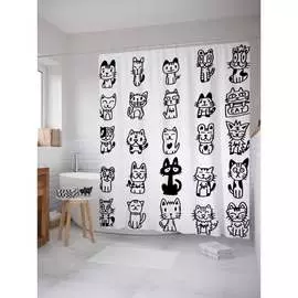 Шторка-занавеска для ванной JOYARTY