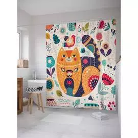 Шторка-занавеска для ванной JOYARTY