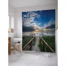 Шторка-занавеска для ванной JOYARTY