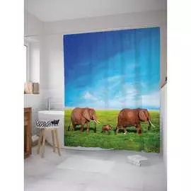 Шторка-занавеска для ванной JOYARTY