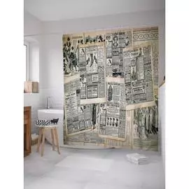 Шторка-занавеска для ванной JOYARTY