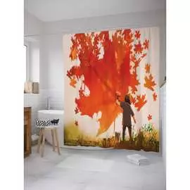 Шторка-занавеска для ванной JOYARTY