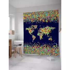 Шторка-занавеска для ванной JOYARTY