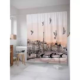 Шторка-занавеска для ванной JOYARTY