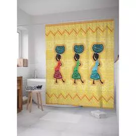 Шторка-занавеска для ванной JOYARTY