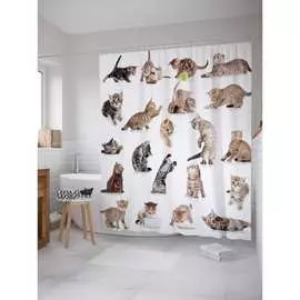 Шторка-занавеска для ванной JOYARTY