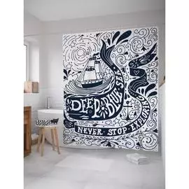 Шторка-занавеска для ванной JOYARTY