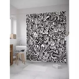 Шторка-занавеска для ванной JOYARTY