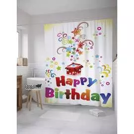 Шторка-занавеска для ванной JOYARTY