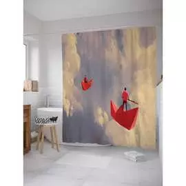 Шторка-занавеска для ванной JOYARTY