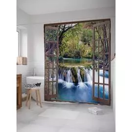 Шторка-занавеска для ванной JOYARTY