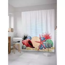 Шторка-занавеска для ванной JOYARTY