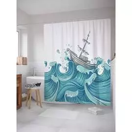 Шторка-занавеска для ванной JOYARTY