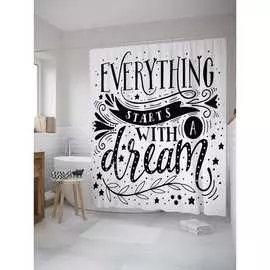 Шторка-занавеска для ванной JOYARTY