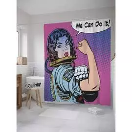 Шторка-занавеска для ванной JOYARTY