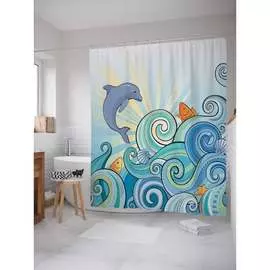 Шторка-занавеска для ванной JOYARTY