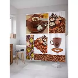 Шторка-занавеска для ванной JOYARTY