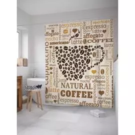 Шторка-занавеска для ванной JOYARTY