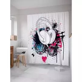 Шторка-занавеска для ванной JOYARTY