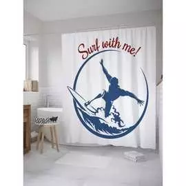 Шторка-занавеска для ванной JOYARTY