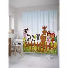 Шторка-занавеска для ванной JOYARTY