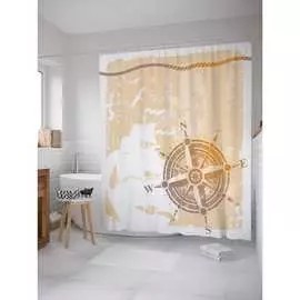 Шторка-занавеска для ванной JOYARTY
