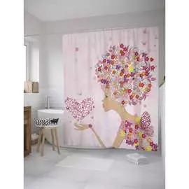 Шторка-занавеска для ванной JOYARTY