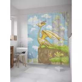 Шторка-занавеска для ванной JOYARTY