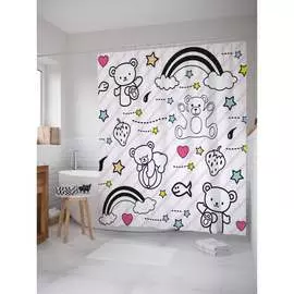 Шторка-занавеска для ванной JOYARTY