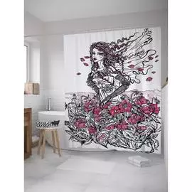 Шторка-занавеска для ванной JOYARTY