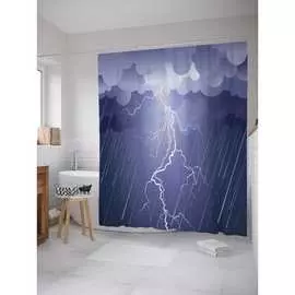 Шторка-занавеска для ванной JOYARTY