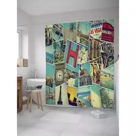 Шторка-занавеска для ванной JOYARTY