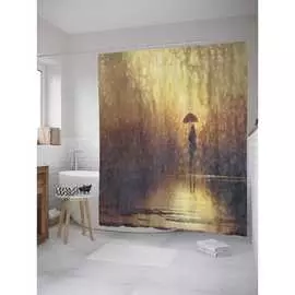 Шторка-занавеска для ванной JOYARTY