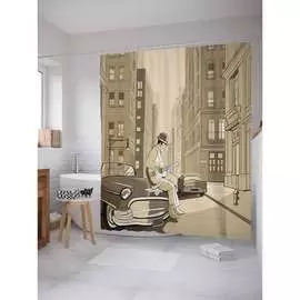 Шторка-занавеска для ванной JOYARTY