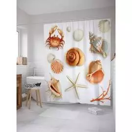 Шторка-занавеска для ванной JOYARTY