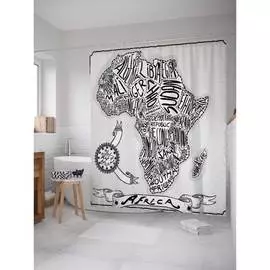 Шторка-занавеска для ванной JOYARTY