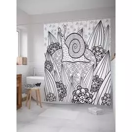 Шторка-занавеска для ванной JOYARTY