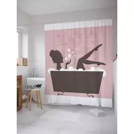 Шторка-занавеска для ванной JOYARTY