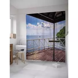 Шторка-занавеска для ванной JOYARTY