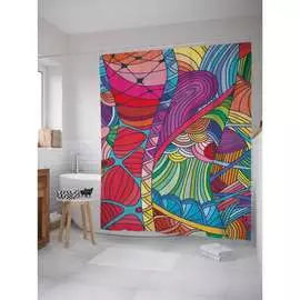 Шторка-занавеска для ванной JOYARTY