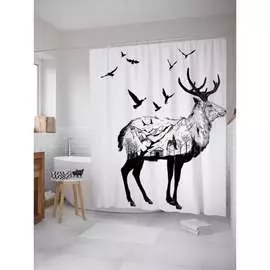 Шторка-занавеска для ванной JOYARTY