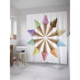 Шторка-занавеска для ванной JOYARTY